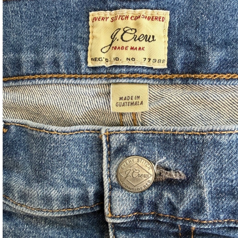 J.Crew 250 Slim Fit Jeans Mens 33x32 Medium Wash Blue Denim Pants - Picture 4 of 9